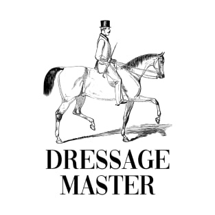 Dressage Master Vintage Horse Riding Illustration T-Shirt