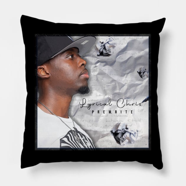 Lyrical Chris Prewrite Album Cover Art Pillow by iSoulated Designs