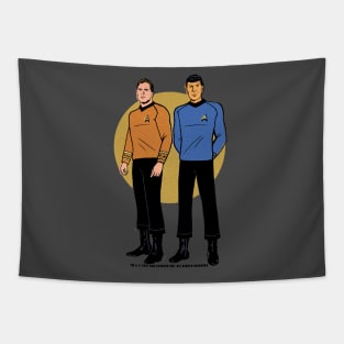 Captain Kirk and Mr. Spock Tapestry