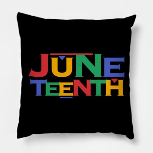 June Teenth Logo Pillow