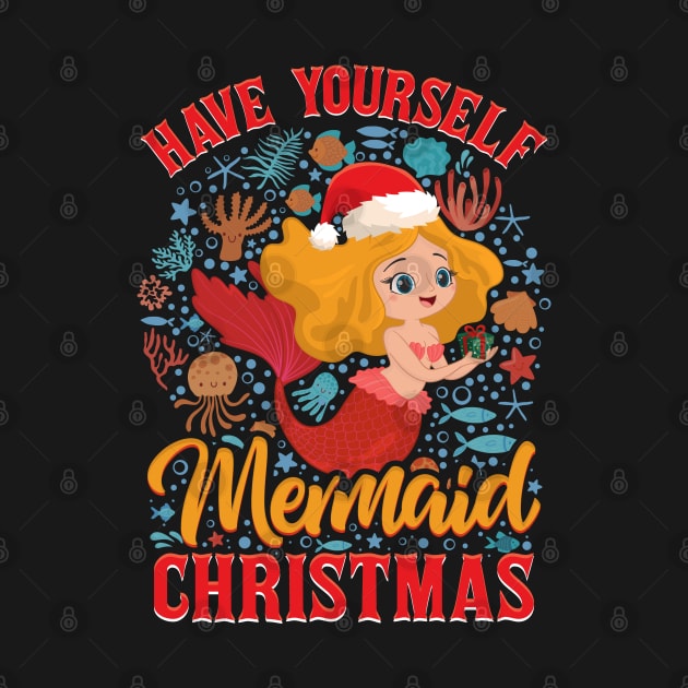 Have Yourself a Mermaid Christmas Merry Xmas by aneisha