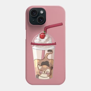 Adorable Cat Milkshake Phone Case