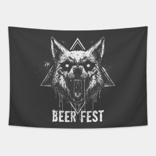 Scary Fox Beer Fest Tapestry