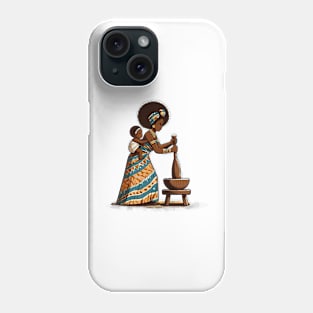 Afrocentric Mother And Baby Phone Case