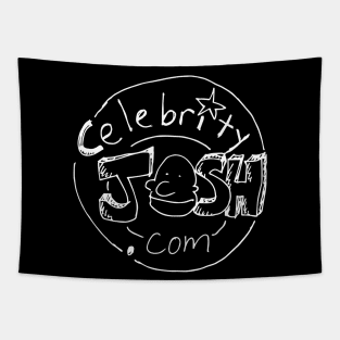 Celebrity Josh logo (white chalk) Tapestry