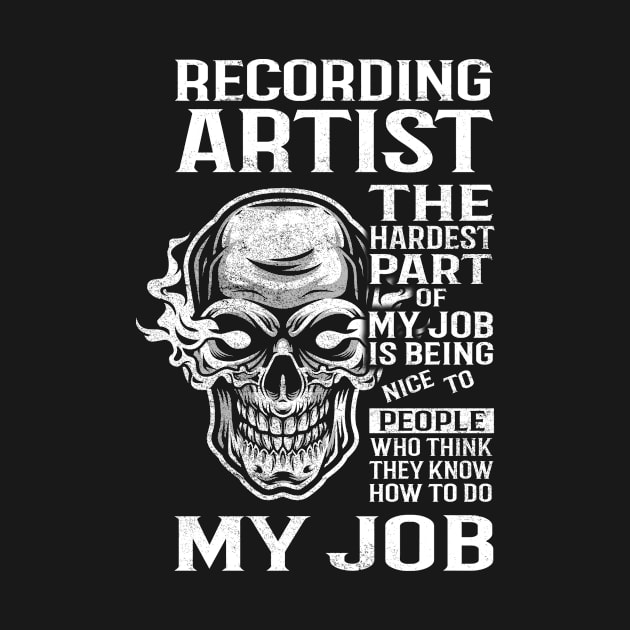 Recording Artist T Shirt - The Hardest Part Gift Item Tee by candicekeely6155