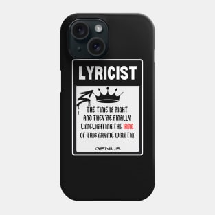 Cool Lyricist Genius Phone Case