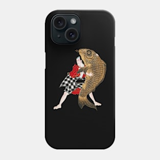 Vintage Japanese Style Samurai Warrior Carp Phone Case