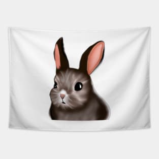 Cute Rabbit Drawing Tapestry