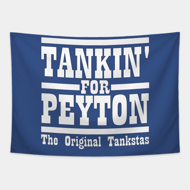 Vintage Colts Tanking for Peyton Manning Tapestry by Retro Sports