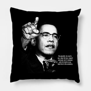 Malcom X Pillow