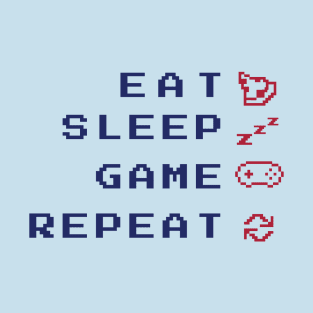 Gamer Eat Sleep Game Repeat T-Shirt