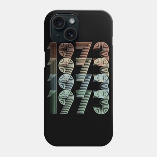 Vintage 1973 46th Birthday Gift idea Men Women Phone Case