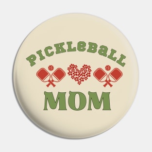 PICKLEBALL MAMA, HEART BALL AND PADDLE , cute for moms Pin