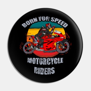 motorcycle riders speed Pin