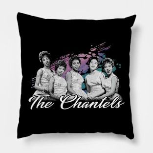 Diva Duets Chantel Band T-Shirts, Elevate Your Style with the Legendary Sounds of Doo-Wop Pillow