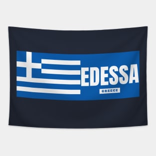 Edessa City with Greek Flag Tapestry