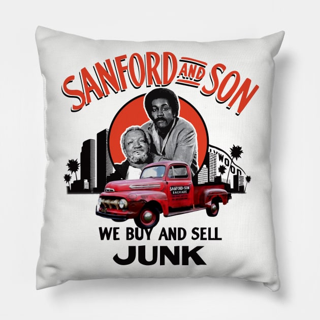 Sanford and Son Father and Son Duo Pillow by Alema Art