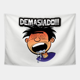 Funny Cartoon Face - Psychedelic Art - Demasiado #2 Tapestry