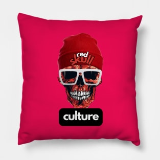 Red Skull Culture, Festival t-shirt, Unisex t-shirt, tees, men's t-shirt, women's t-shirt, summer t-shirt, trendy t-shirt, beanie hats Pillow