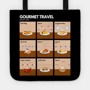 Street food, gourmet travel Tote