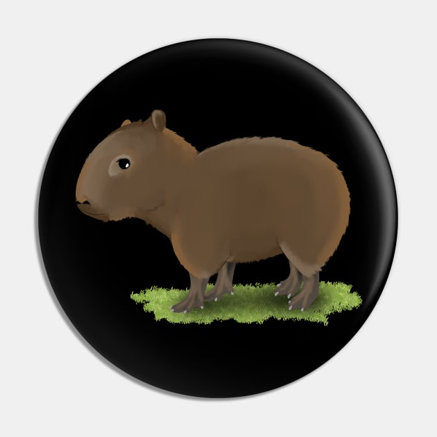 Capybara Pin by Fickle and Fancy