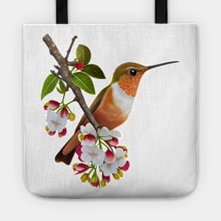 Hummingbird Watercolor Tote