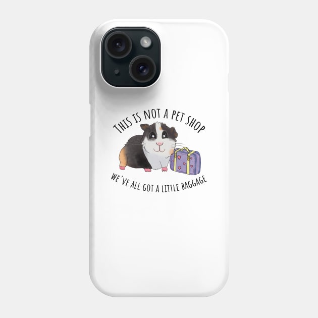 Guinea Pig Adoption Phone Case by nonbeenarydesigns