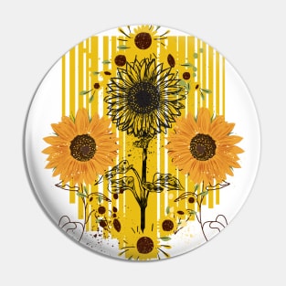 Little Aesthetic Sunflower Pin