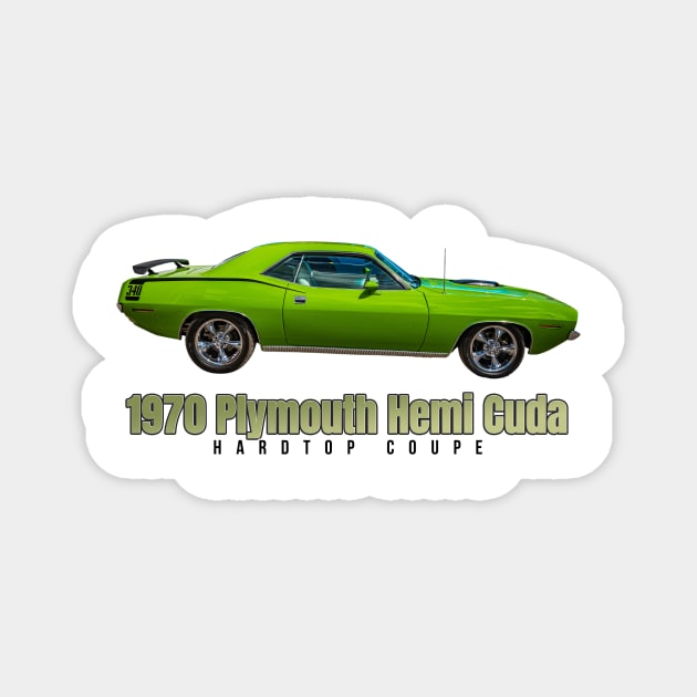 1970 Plymouth Hemi Cuda Hardtop Coupe Magnet by Gestalt Imagery