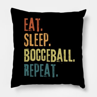 Eat Sleep Bocce Repeat Pillow