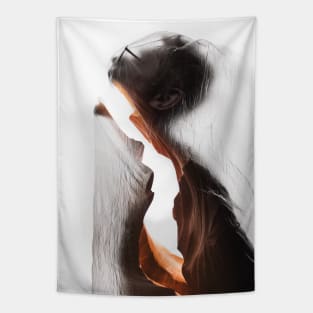 double exposure Tapestry