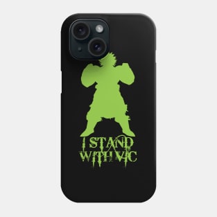 I Stand With Vic Broly Silhouette #istandwithvic #vickicksback Phone Case