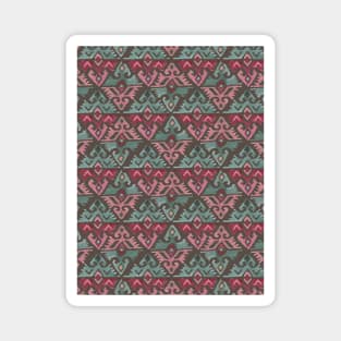 Ethnic geometric carpet Magnet