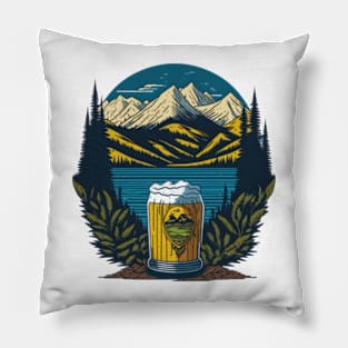 Mountain Cheers - Alpine Brew Pillow