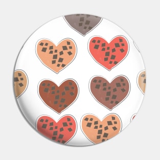 Heart Pattern Pin