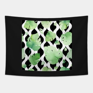 Cute Tropical Leaf Pattern Tapestry