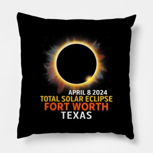 Total Solar Eclipse 04 08 24 Fort Worth Texas Eclipse 2024 Pillow