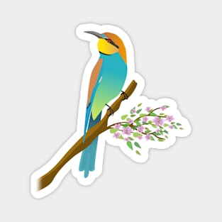 European bee-eater illustration Magnet