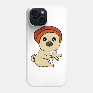 Cool Pug With Beanie Phone Case