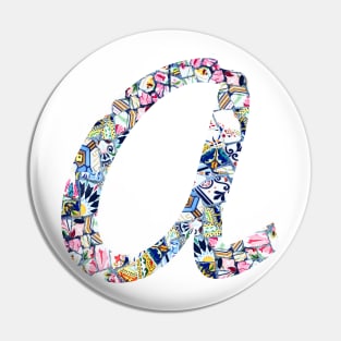 Gaudi Mosaic Letter A Pin