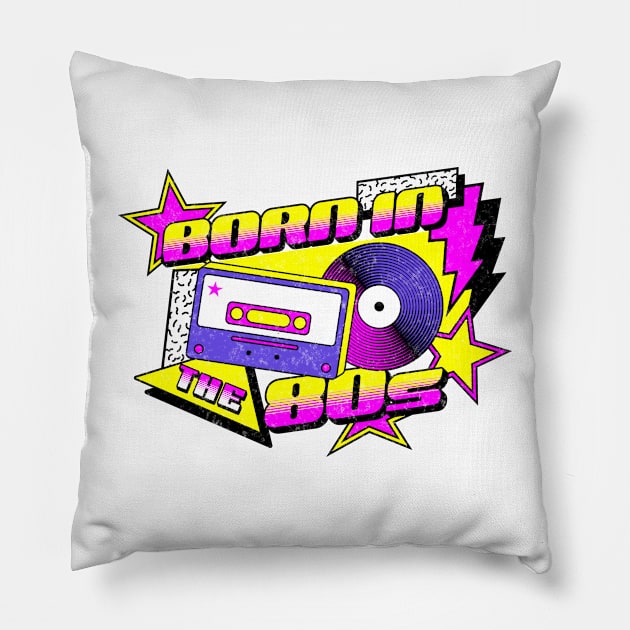 Born In The 80s Pillow by BankaiChu