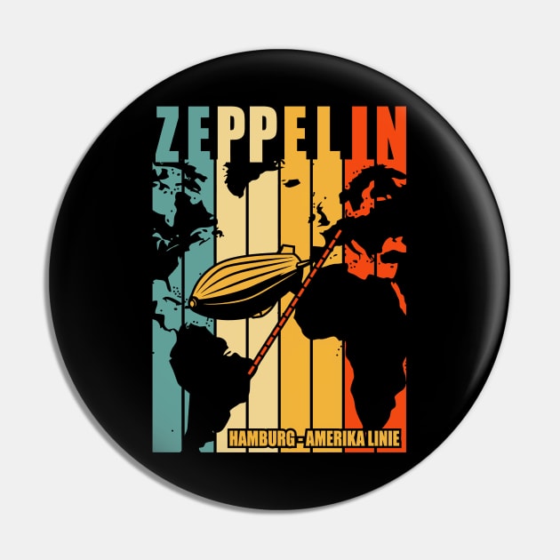 Zeppelin Vintage Pin by Saamdibilquraniart