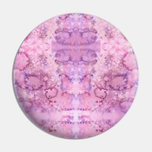 Shades of Purple Liquid Paint - Watercolor Rain Painting Mirror Pattern Pin