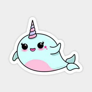 Cute Narwhal Magnet