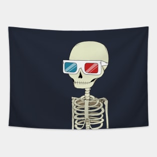 Skeleton 3D Glasses Tapestry