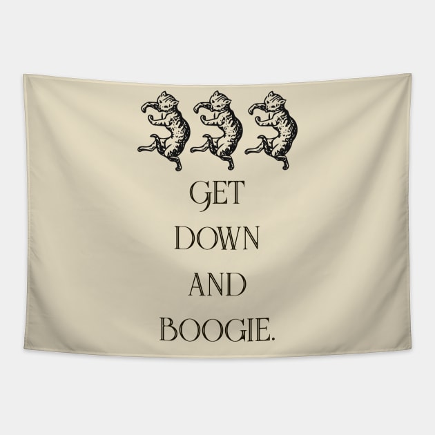 Get down and boogie cats Tapestry by Digital GraphX