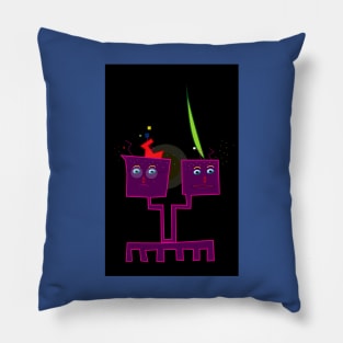 Robot and Alien Pillow