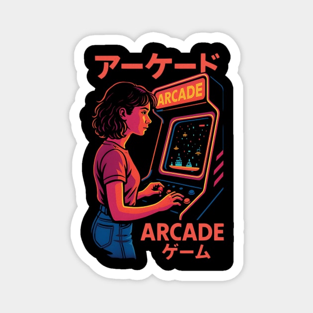 Arcade Addict: 80's Nostalgia Overload Magnet by Designed By Marty