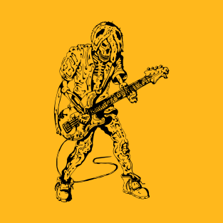 Rock Skeleton Halloween Skeleton Rocker Ghitar T-Shirt